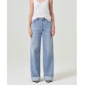 NWOT AGOLDE same high rise wide leg jeans